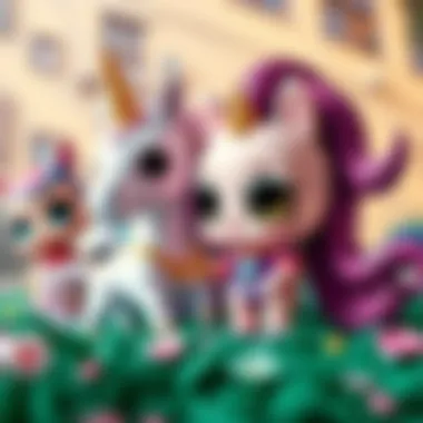 A collection of coloring pages featuring various LOL pets and unicorn characters