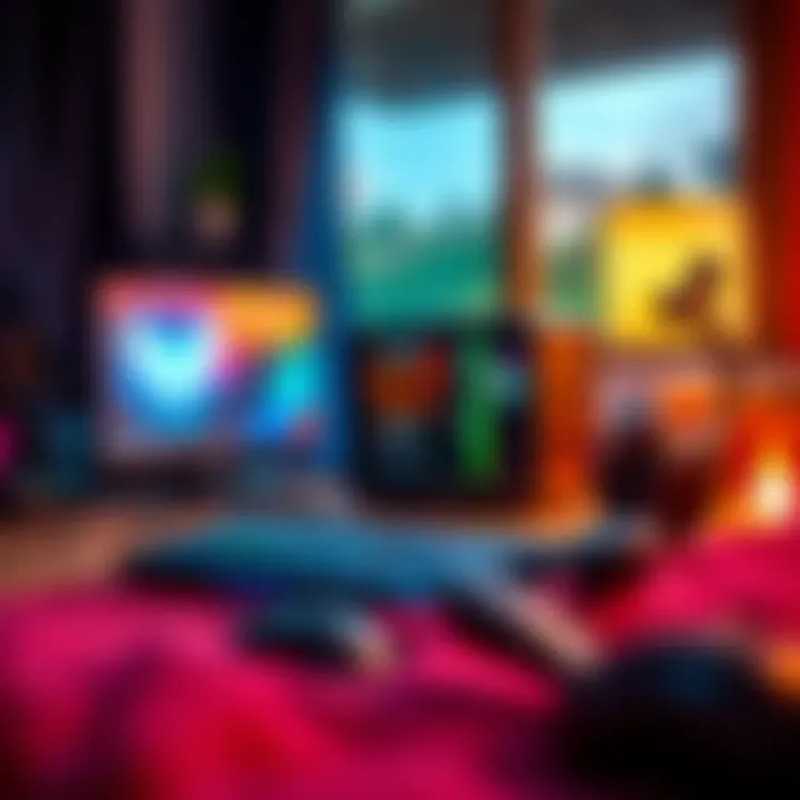 A cozy gaming setup for low-end machines