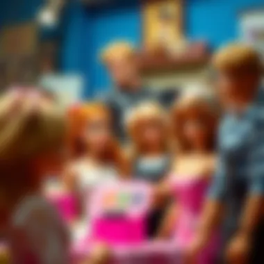 Passion and Knowledge Sharing Among Collectors Community gathering of Barbie collectors sharing their passion and knowledge