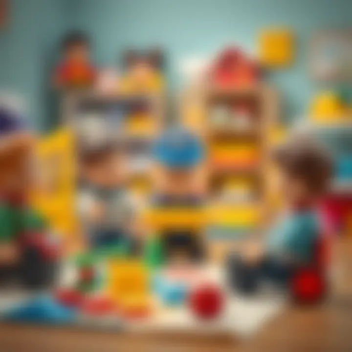 Educational Aspects of Cop’s Toys Educational benefits of cop’s toys illustrated in a playful setting