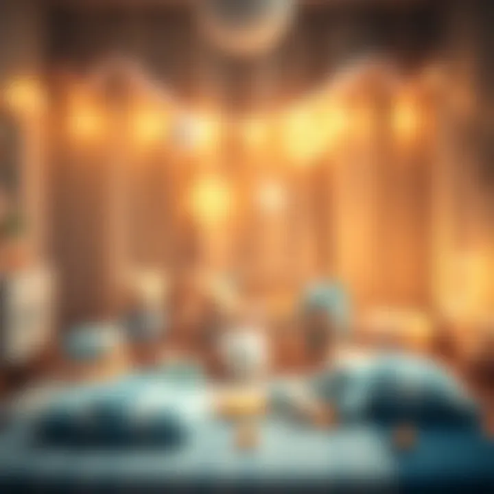 A cozy nursery setting with various baby essentials