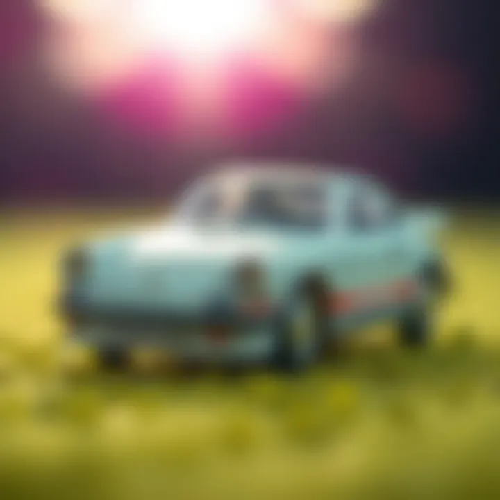 Intricate Design Features of Majorette Porsche Detailed close-up of a Majorette Porsche car