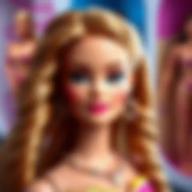 Exploring the Design of Dev Barbie Dolls A detailed view of the design elements of a giant Barbie doll