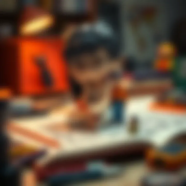 Artistry Enhanced by Digital Pens Artist creating with a digital pen