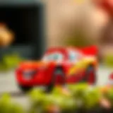 Dinoco McQueen toy showcasing vibrant colors and dynamic design