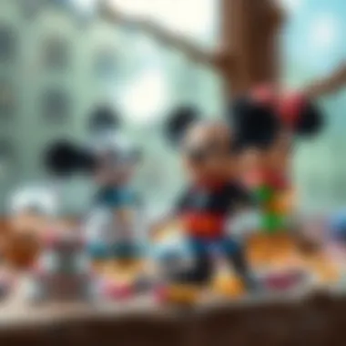 Illustration of creative play with Disney characters