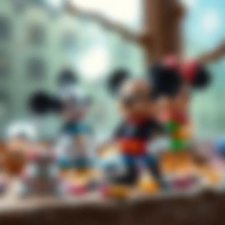 Illustration of creative play with Disney characters