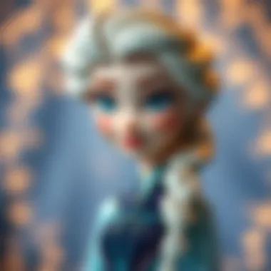 A vibrant illustration of Elsa inspiring themes of gender equality and self-confidence.