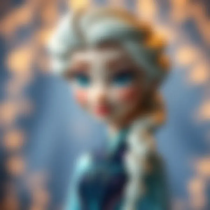 A vibrant illustration of Elsa inspiring themes of gender equality and self-confidence.