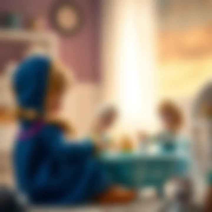 Children playing with Elsa-themed toys, showcasing the impact on childhood development.