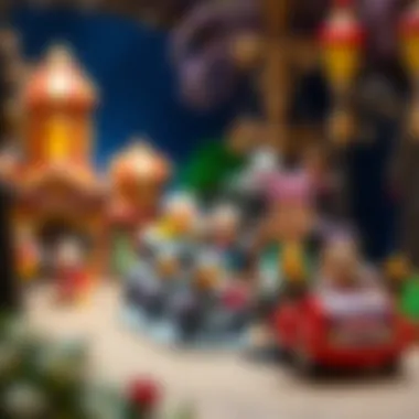 An artistic depiction of Disney's historical milestones showcased within the capsule project.