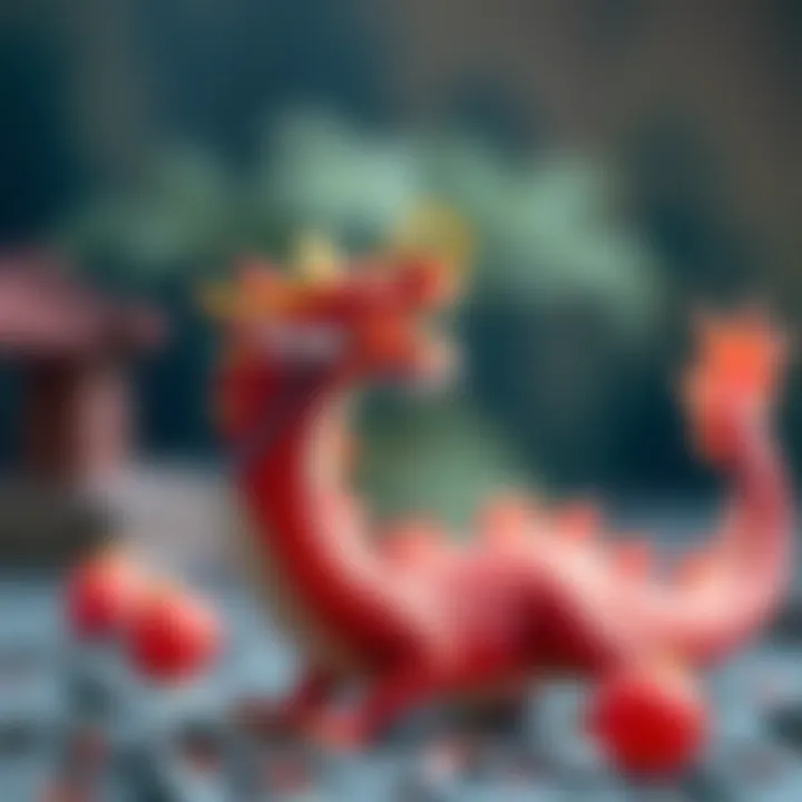 Symbolic dragon representing Mulan's spirit