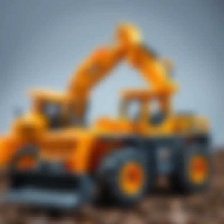 Exploring Various Toy Construction Machines Diverse types of toy construction machinery
