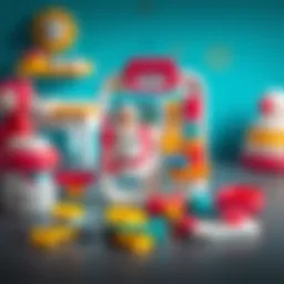 A colorful doctor's toy set for children.