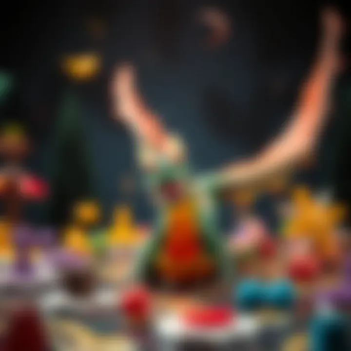 Dynamic gameplay of Dragon Langırt with colorful pieces