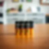 Duracell 4-pack alkaline battery set on a wooden table
