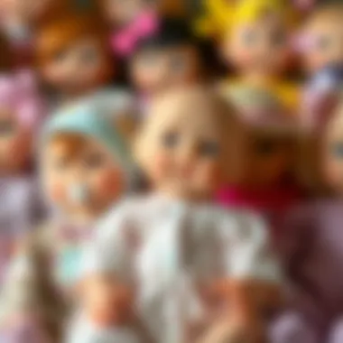 Diverse Range of Developmental Baby Dolls A colorful array of baby dolls designed for developmental play.