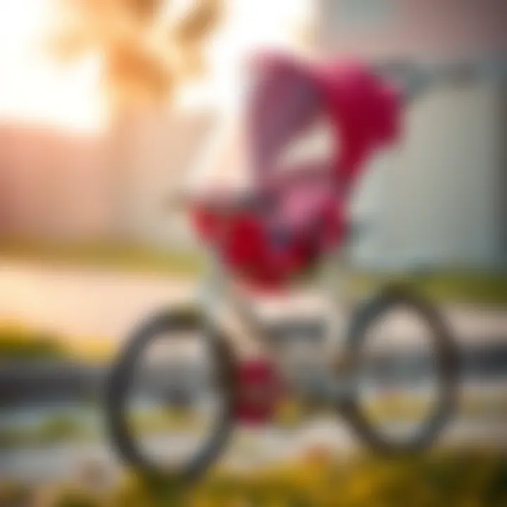 Safety features of a bicycle stroller