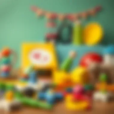 Variety of educational materials for children