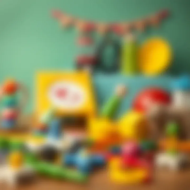 Variety of educational materials for children