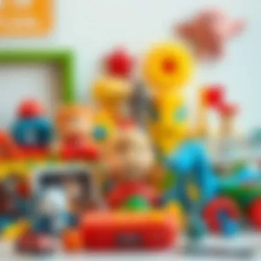 Diverse Educational Toys for Children Selection of educational toys for various ages