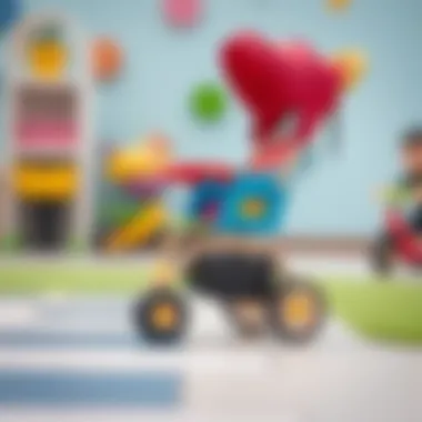 Variety of educational toy strollers