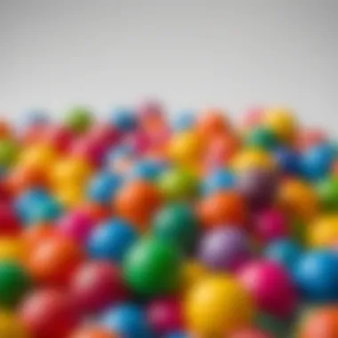 Educators recommending colorful plastic balls
