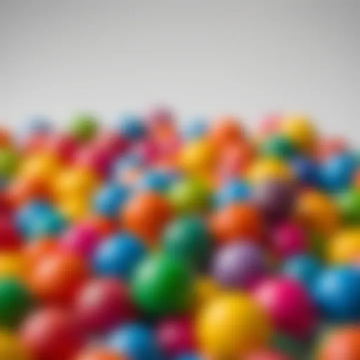 Educators recommending colorful plastic balls
