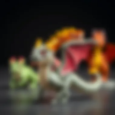 Diverse range of dragon toy types for imaginative play