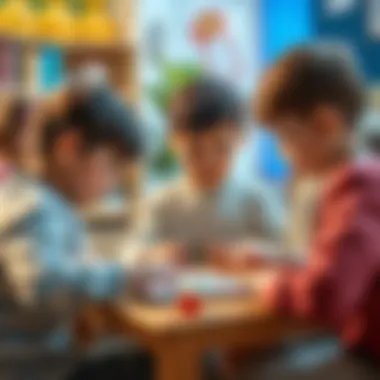 Children engaged in hands-on electronic learning