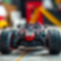 An advanced remote control car showcasing intricate details and design