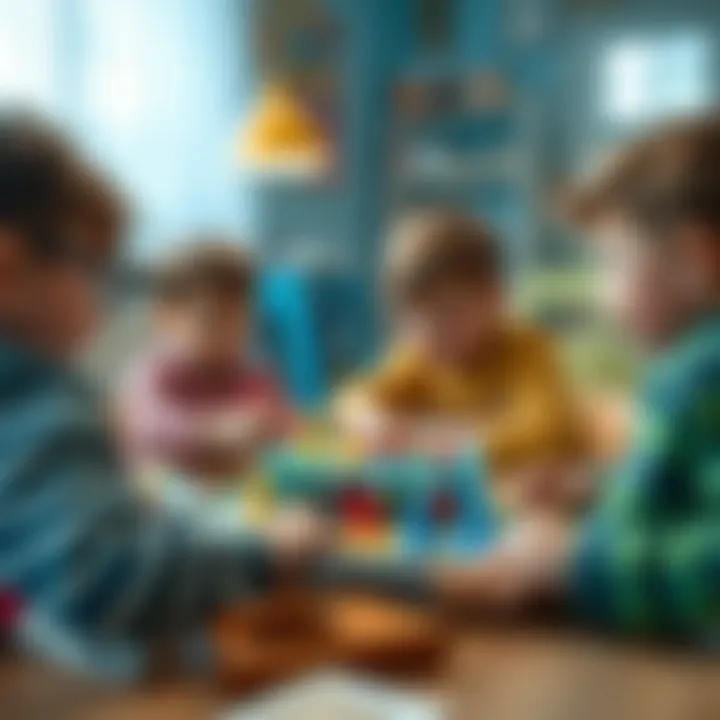 Children Learning Through Play Children engaging in a board game, demonstrating excitement and learning