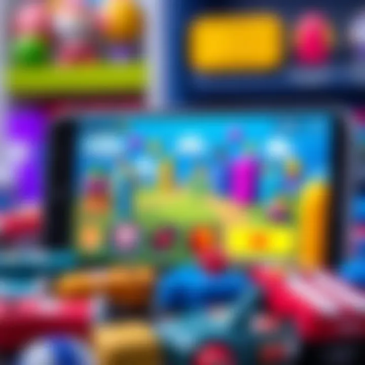 Colorful Game Interface A colorful interface of a newly released game on Play Store.