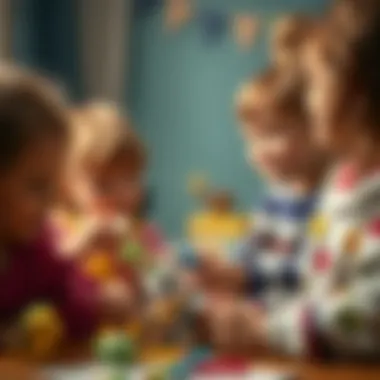 Children Embracing Creativity with Enchantimals An engaging scene depicting children playing creatively with Enchantimals toys, fostering friendship.