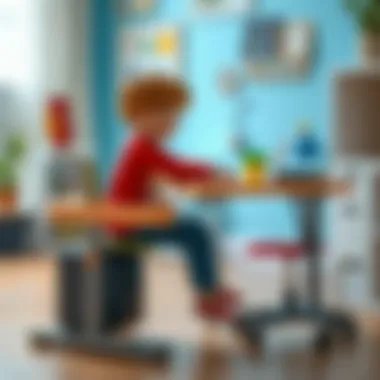 Ergonomic Desk Setup for Children Ergonomic desk setup promoting healthy posture