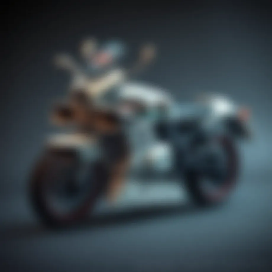 A detailed illustration of an F kalem showcasing its multiple features and design elements