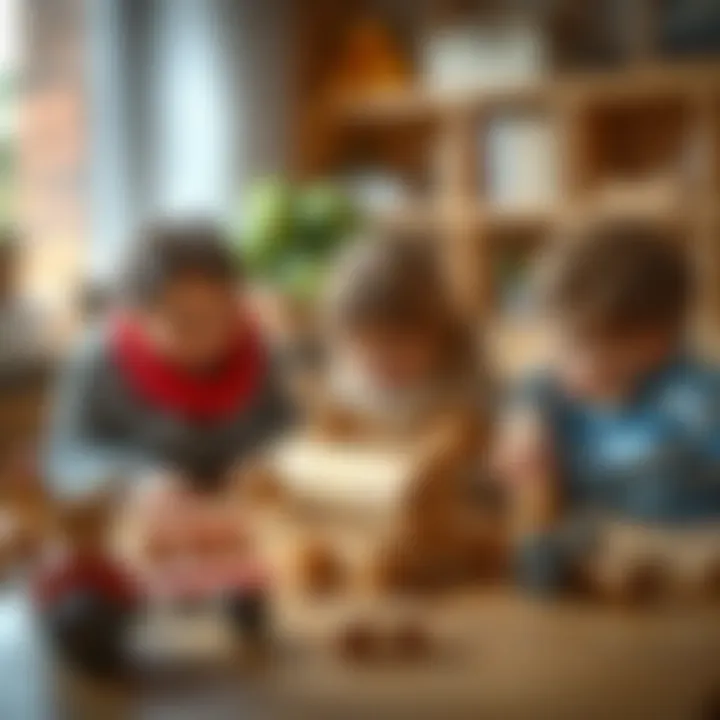 Choosing Wooden Toys for Various Age Groups Family choosing wooden toys for different age groups