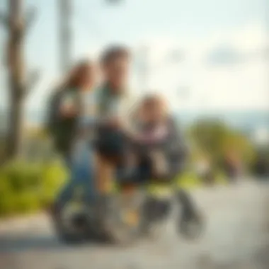 Adventure Together Family enjoying a day out with a large wheeled stroller