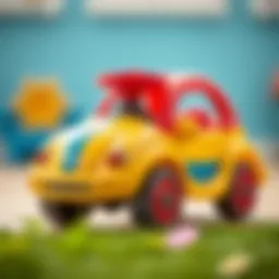 A colorful first car toy designed for toddlers