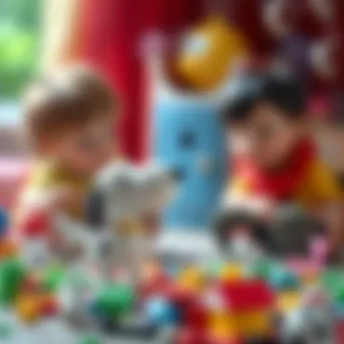 Creativity Blossoming in Children's Play Children exploring creativity with Snoopy