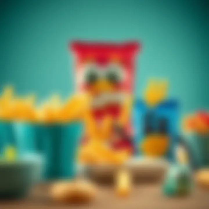 Delicious snacks displayed in a fun manner