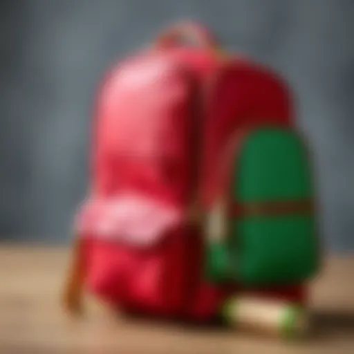 Stylish and functional school bag with compartments