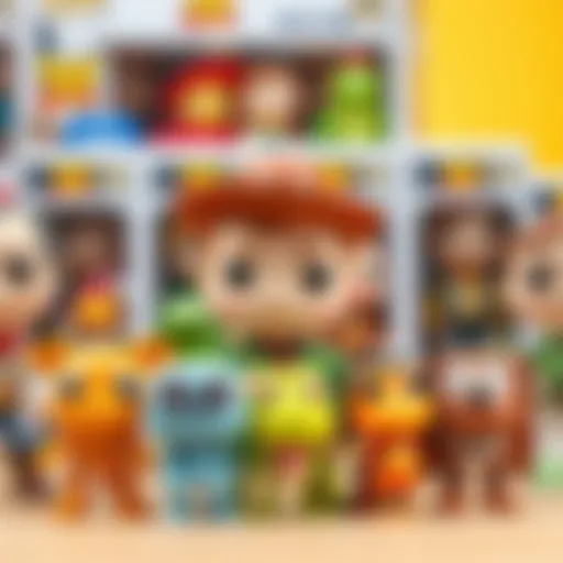Colorful Funko Pop figures inspired by Toy Story characters