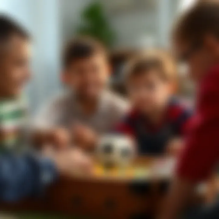 Benefits of Football Box Games for Child Development Parents and educators discussing the benefits of football box games for child development