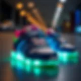 Stylish glowing sports shoes for children