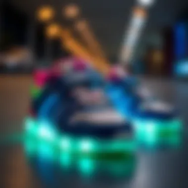 The Style of Glowing Sports Shoes for Kids Stylish glowing sports shoes for children