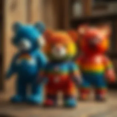 Showcasing Different Designs of Rainbow Bears Variety of Rainbow Bear Designs