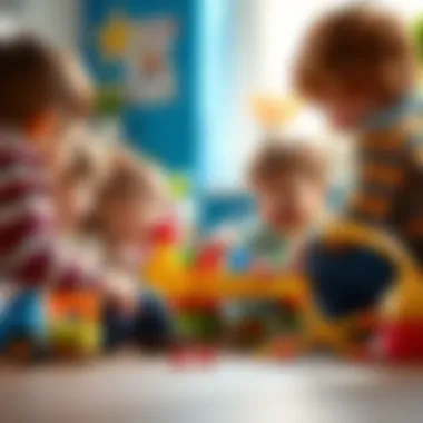Fostering Social Interaction Through Play Children engaging in group play activities, enhancing social skills