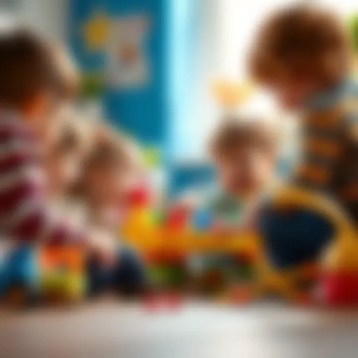 Fostering Social Interaction Through Play Children engaging in group play activities, enhancing social skills