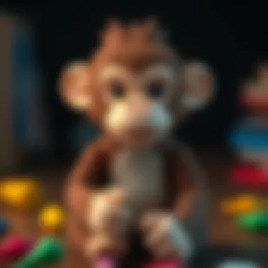 A mischievous monkey toy inspiring creativity